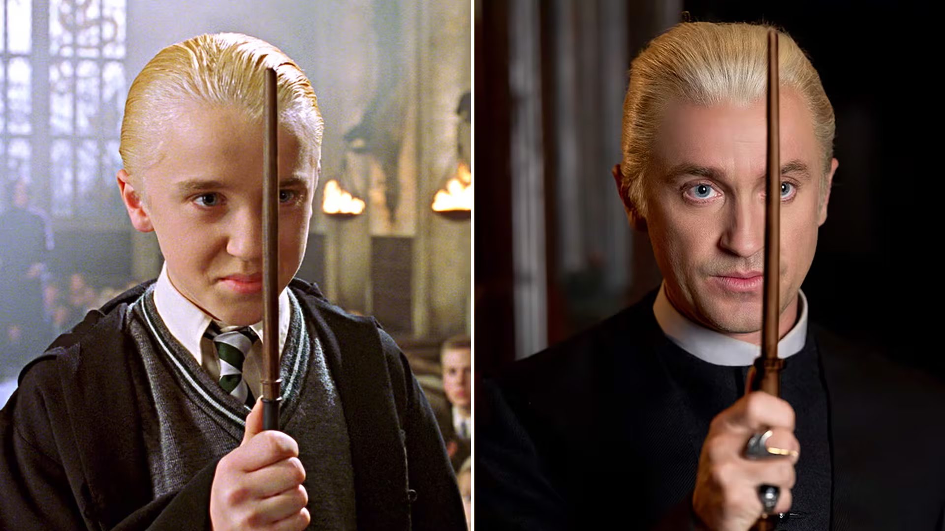 El intérprete de Draco Malfoy había usado Raya en 2020 y dejó la aplicación después de conocer a Danya, una diseñadora de joyas sudafricana (Warner Bros./Instagram)