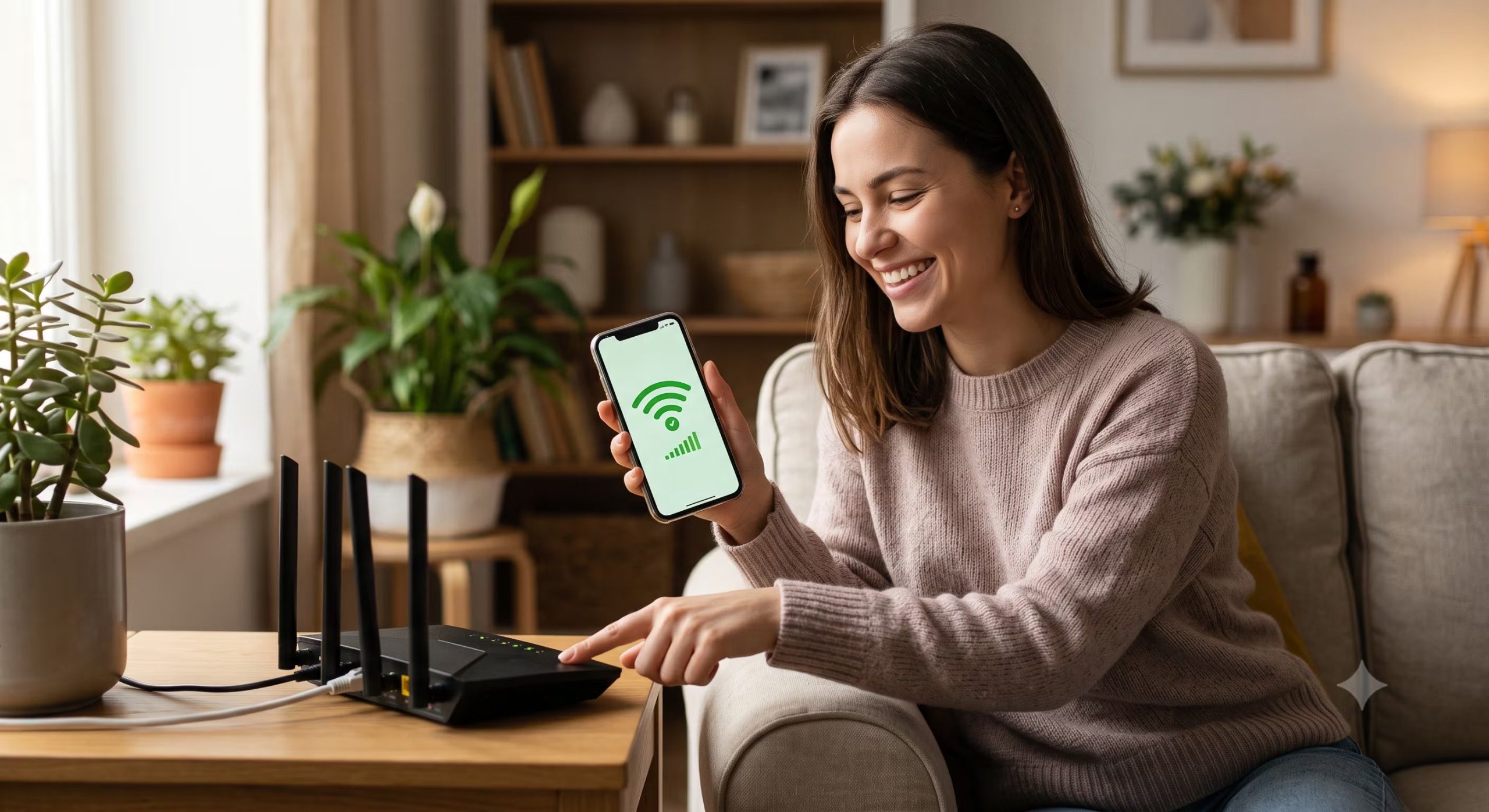 Conectar el móvil a una red Wi-Fi sin necesidad de introducir la clave facilita el acceso a Internet en situaciones cotidianas. 

(Gemini)