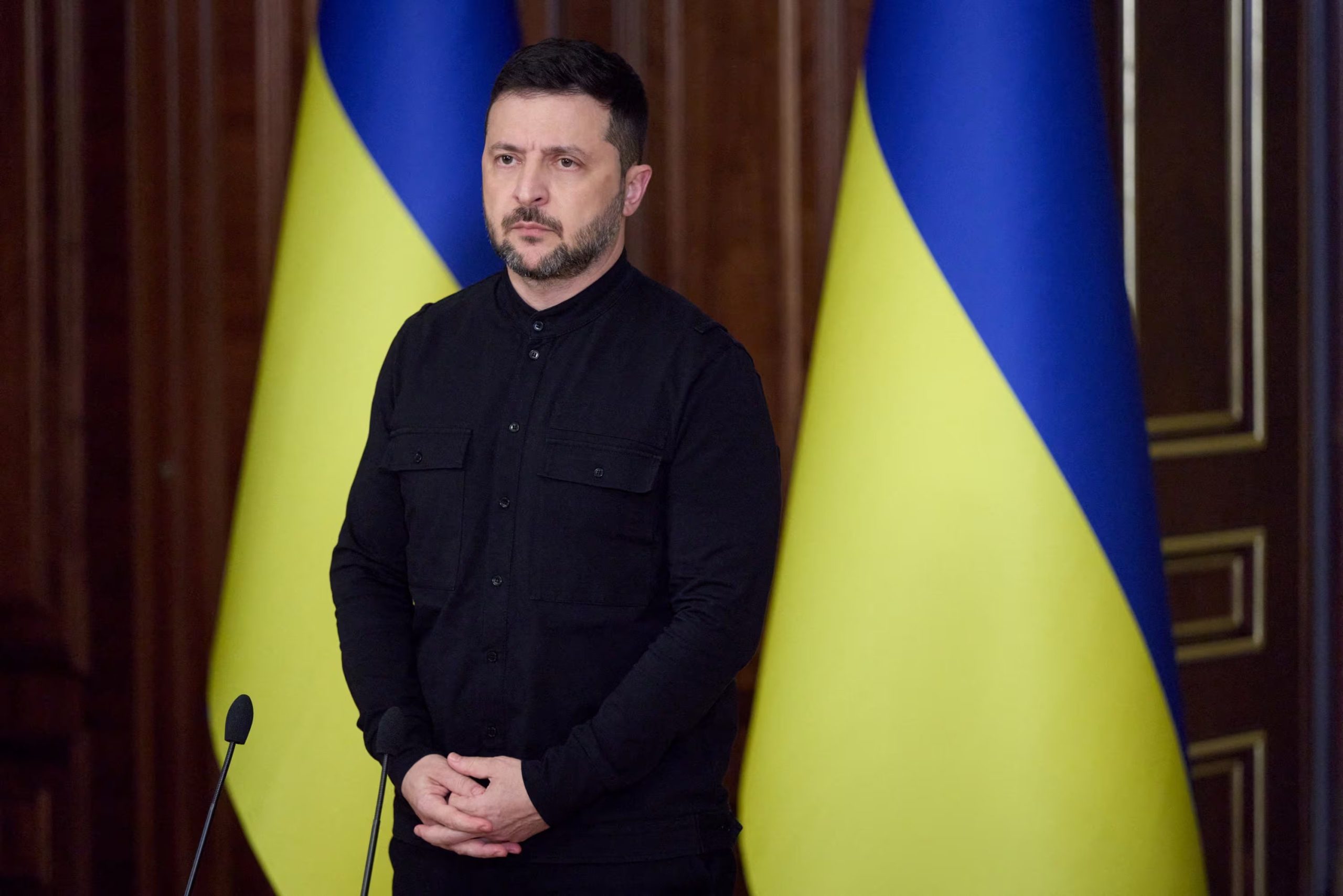 El presidente de Ucrania, Volodimir Zelensky (Servicio de prensa presidencial de Ucrania/Handout vía REUTERS)