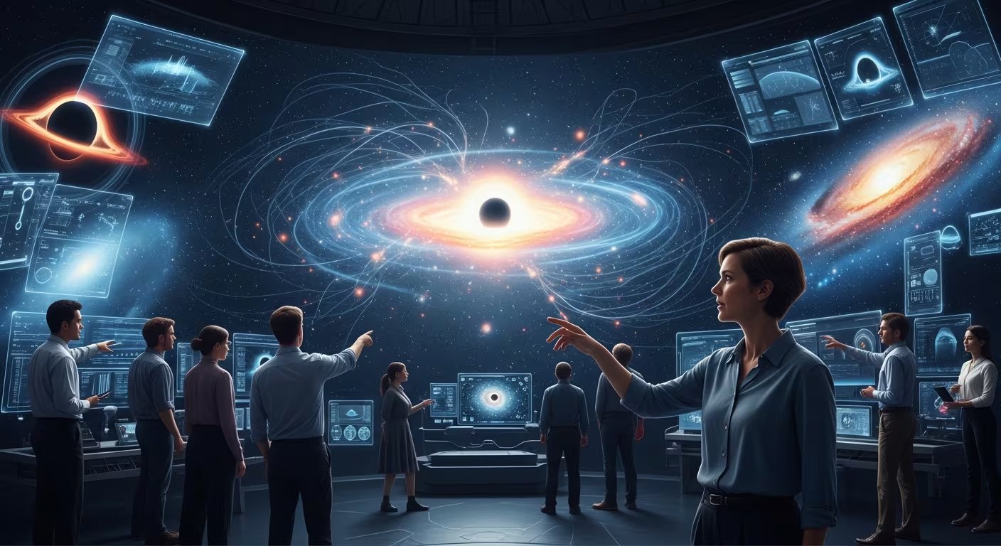 Un agujero negro supermasivo en ESO 511-G030 recupera actividad y eleva su emisión en pocos años (Imagen Ilustrativa Infobae)