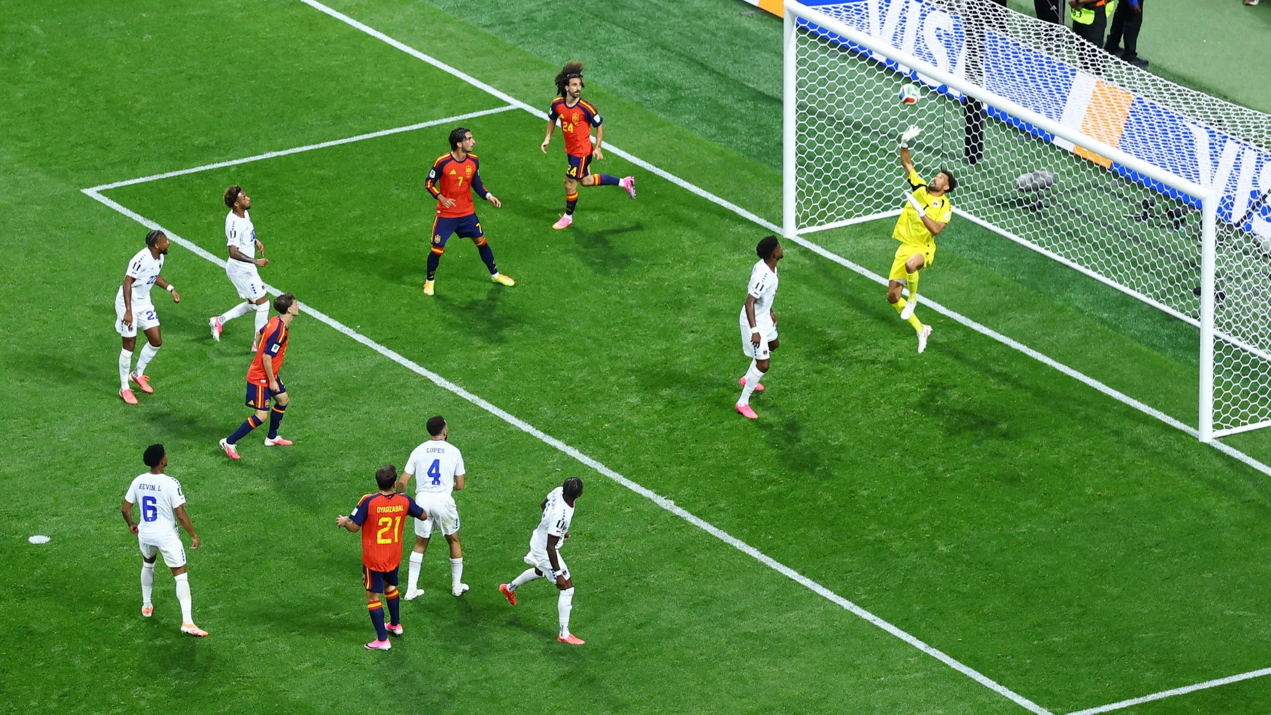 El partido entre España y Cabo Verde en el Mundial 2026 (REUTERS/Bernadett Szabo)