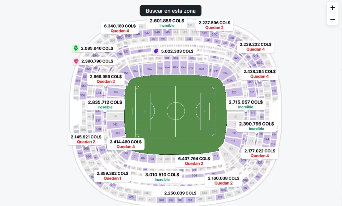 Con corte al 12 de junio, así está la boletería para el partido Uzbekistán vs. Colombia por el Mundial 2026 - crédito StubHub
