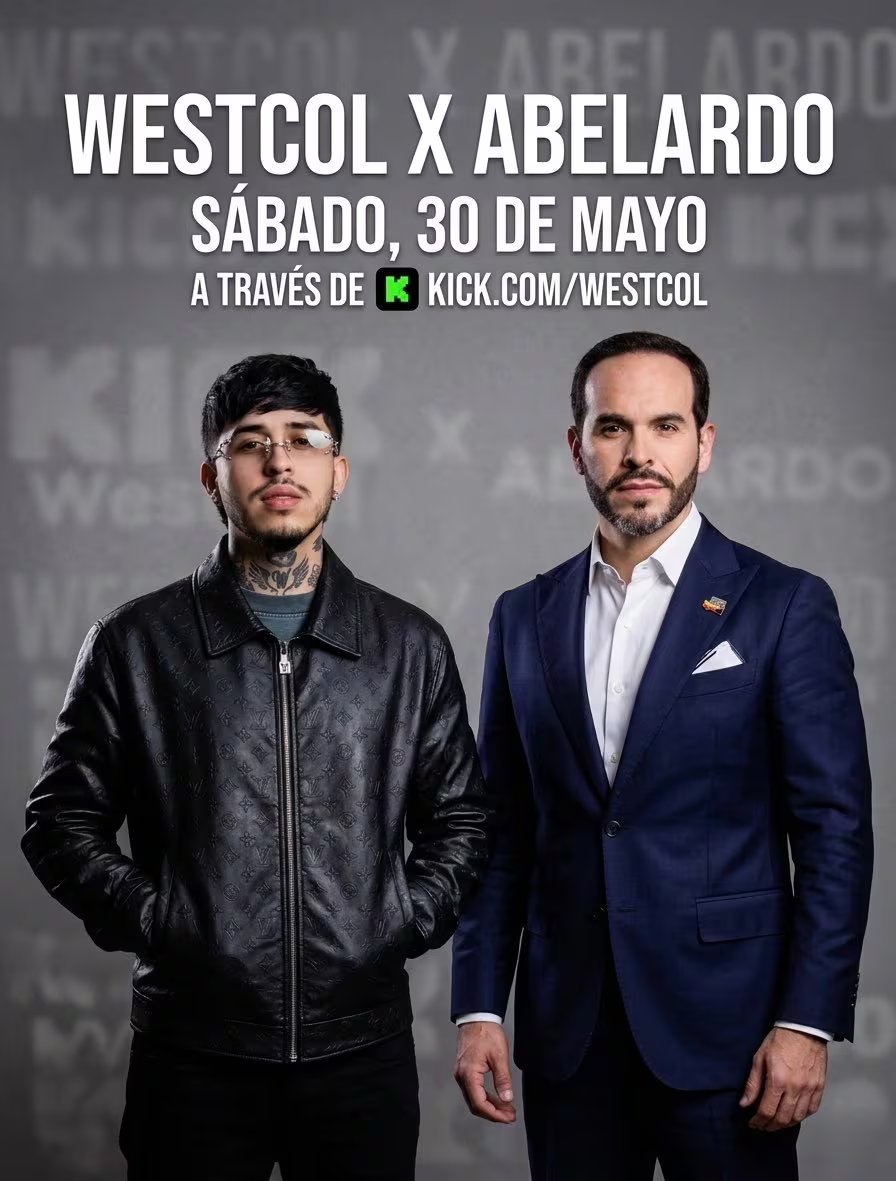 Westcol tendrá el sábado 30 de mayo al abogado Abelardo de la Espriella en un stream; a un solo día de que se lleve a cabo la primera vuelta - crédito suministrada a Infobae Colombia