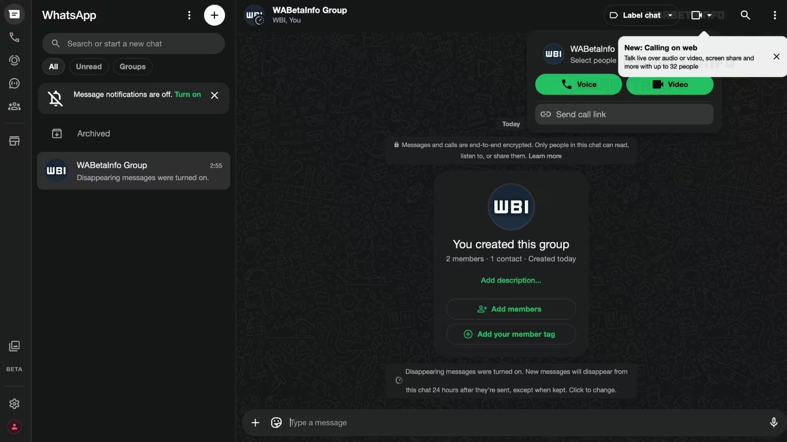 Las llamadas y videollamadas grupales de WhatsApp admitirán hasta 32 integrantes. (WaBetaInfo)
