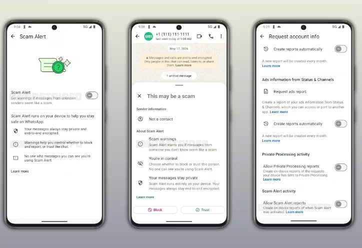 WhatsApp presenta nueva función contra estafas. (WaBetaInfo)
