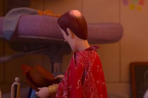 La imagen viral de Woody mostró una nueva zona sin cabello brillante en el personaje