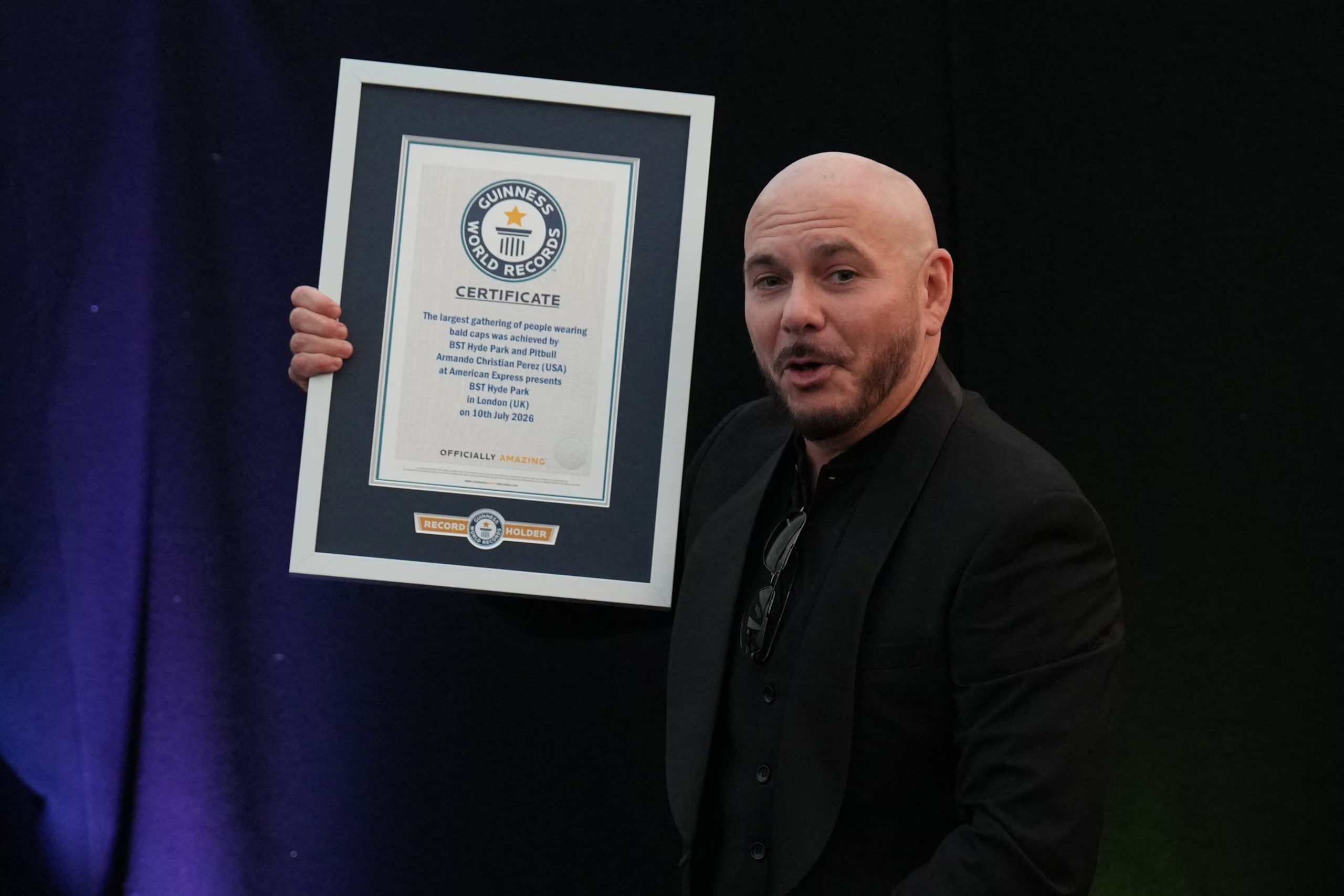 Pitbull agradeció emocionado a los 