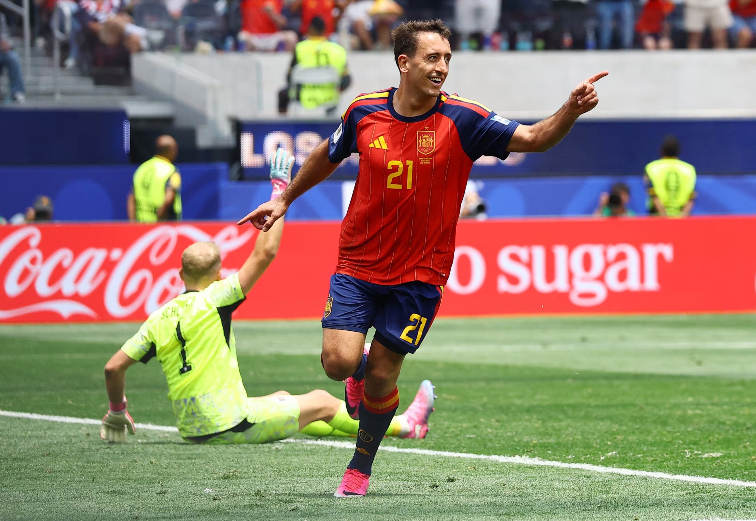 Mikel Oyarzábal es el goleador español en el Mundial 2026 con 4 dianas. - créditos: REUTERS/Lisi Niesner