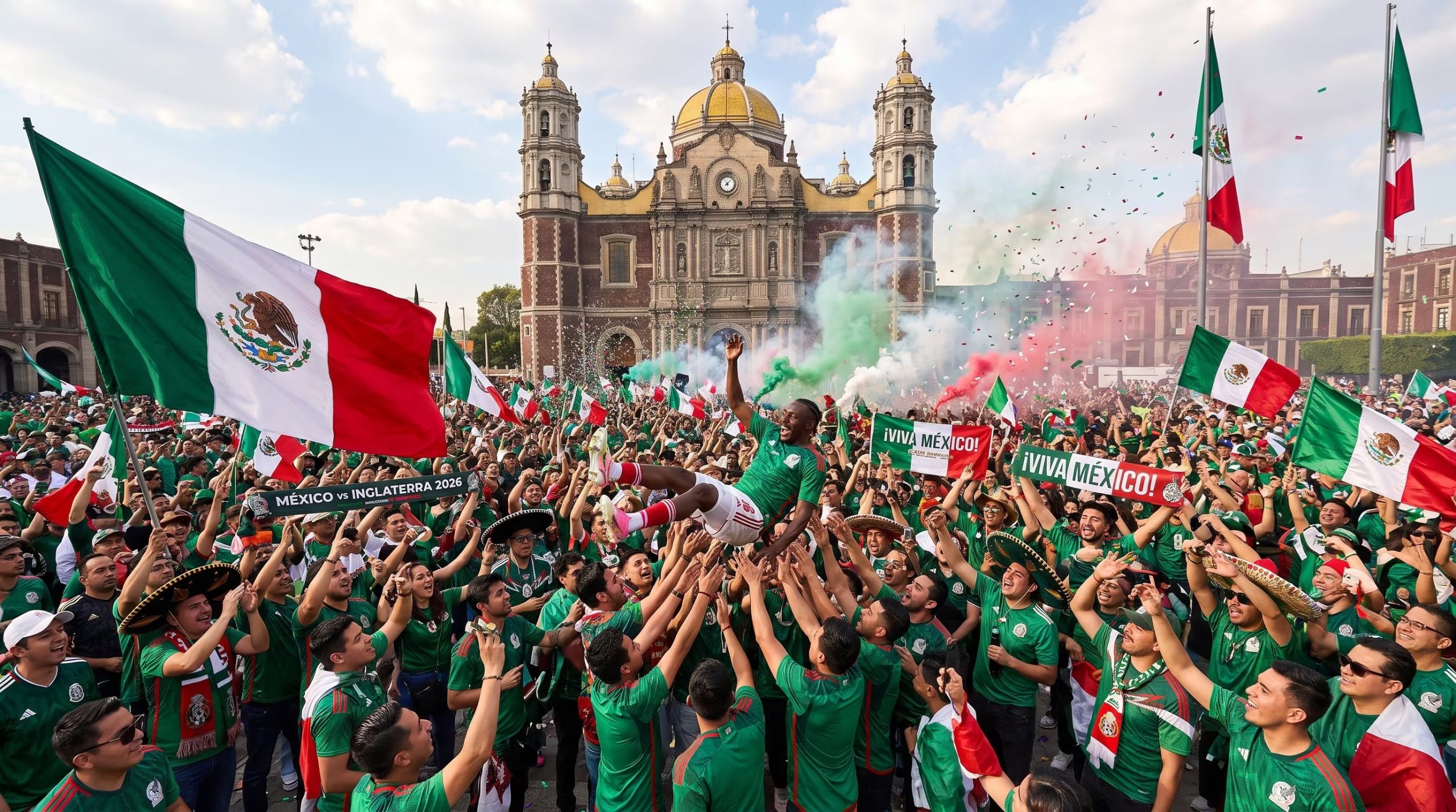 A pocas horas del partido entre México e Inglaterra en el Mundial 2026, aficionados analizan la posibilidad de celebrar en la Basílica de Santa María de Guadalupe 

 (Imagen Ilustrativa Infobae)