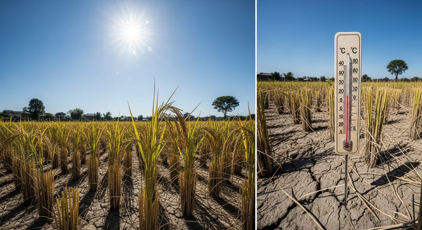 Cada aumento de 1°C en la temperatura media global baja la productividad del arroz en 8,1% (Imagen Ilustrativa Infobae)