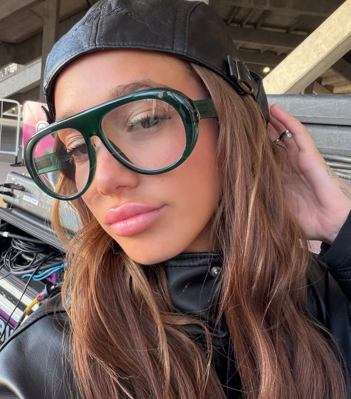 Ángela eligió un maquillaje tranquilo para que el look sea el protagonista