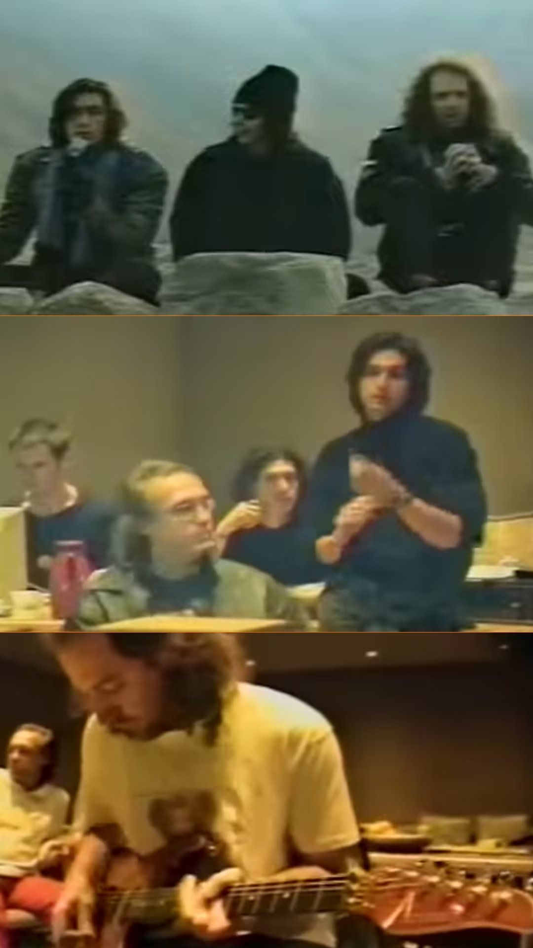 Alejandro Marcovich y los integrantes de Caifanes participan en las sesiones de grabación del álbum El nervio del volcán, en estudio y exteriores. (YouTube)