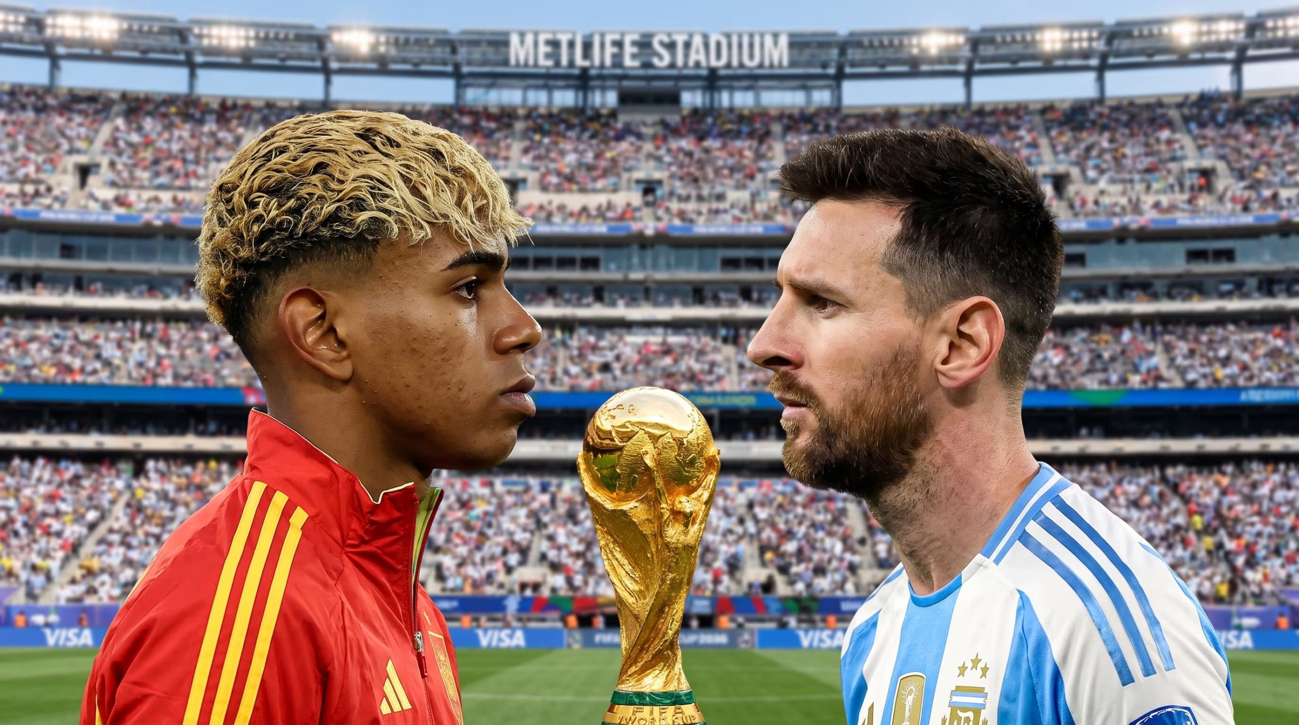 Lamine Yamal va por su primer mundial; Lionel Messi, por el último (Imagen Ilustrativa Infobae)