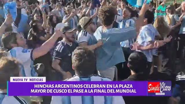 Argentinos en Cusco festejaron el pase al Mundial con cantos, abrazos y una promesa para España