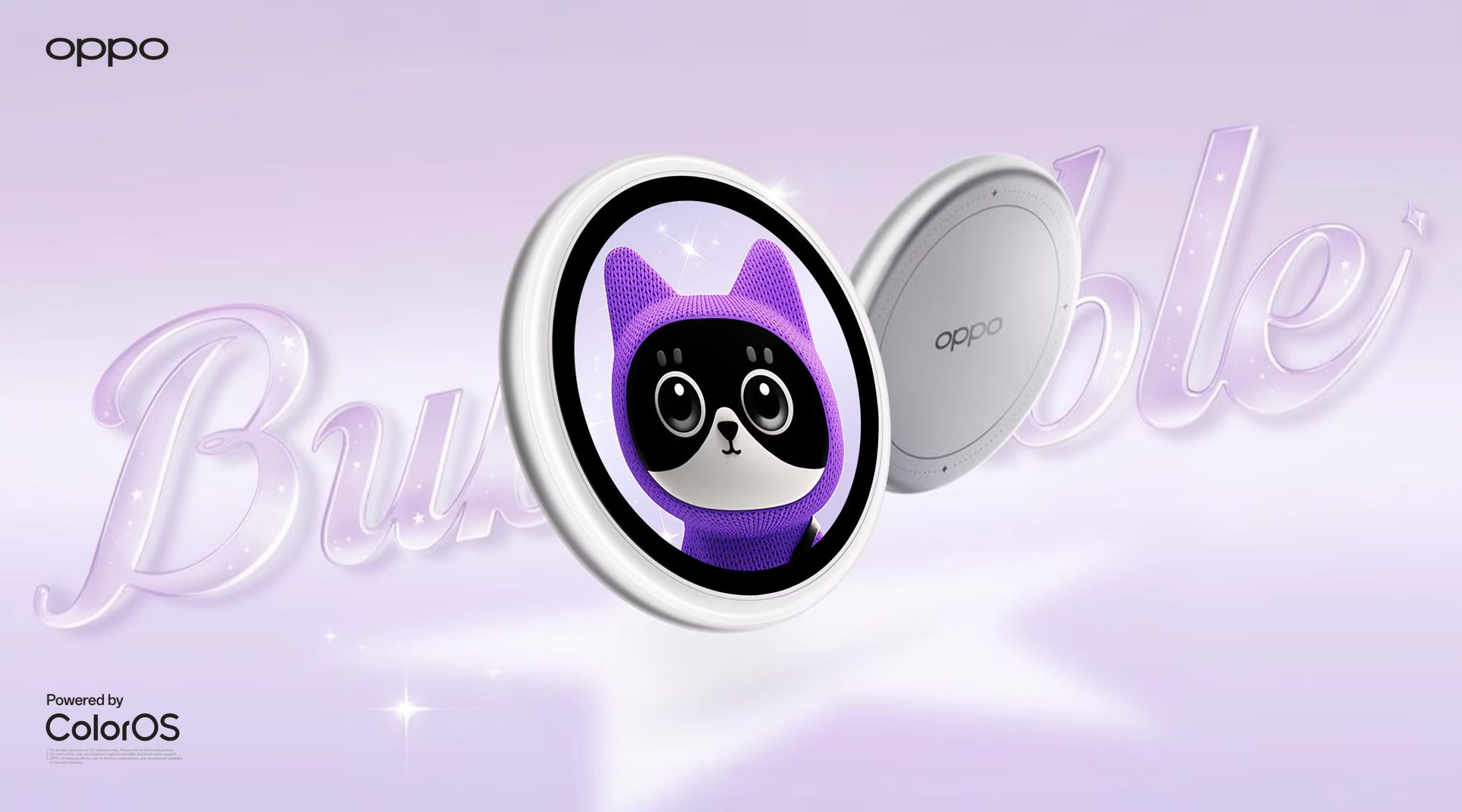 OPPO Bubble es un accesorio magnético de solo 35 gramos que añade nuevas funciones a los dispositivos. 
(OPPO)