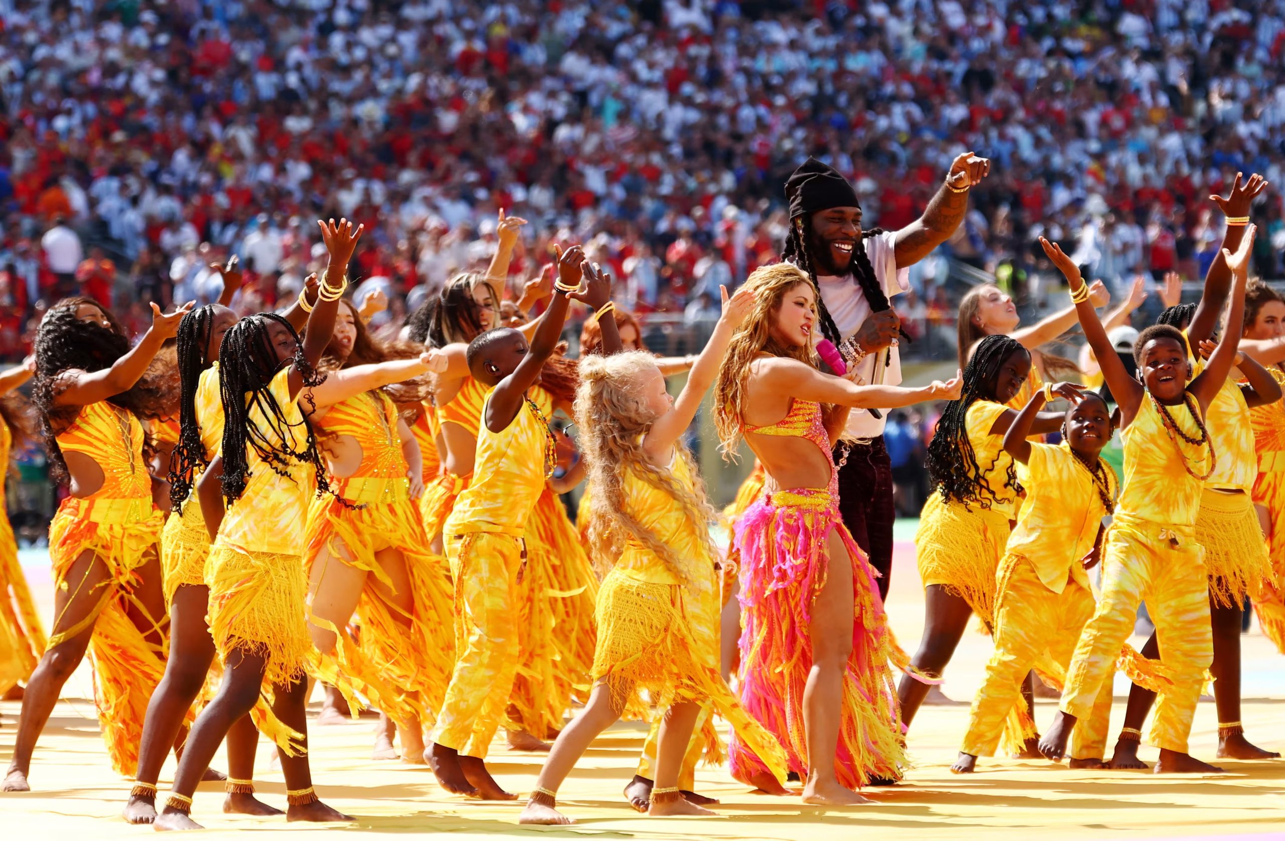 Shakira y su color característico (IMAGN IMAGES via Reuters/Vincent Carchietta)