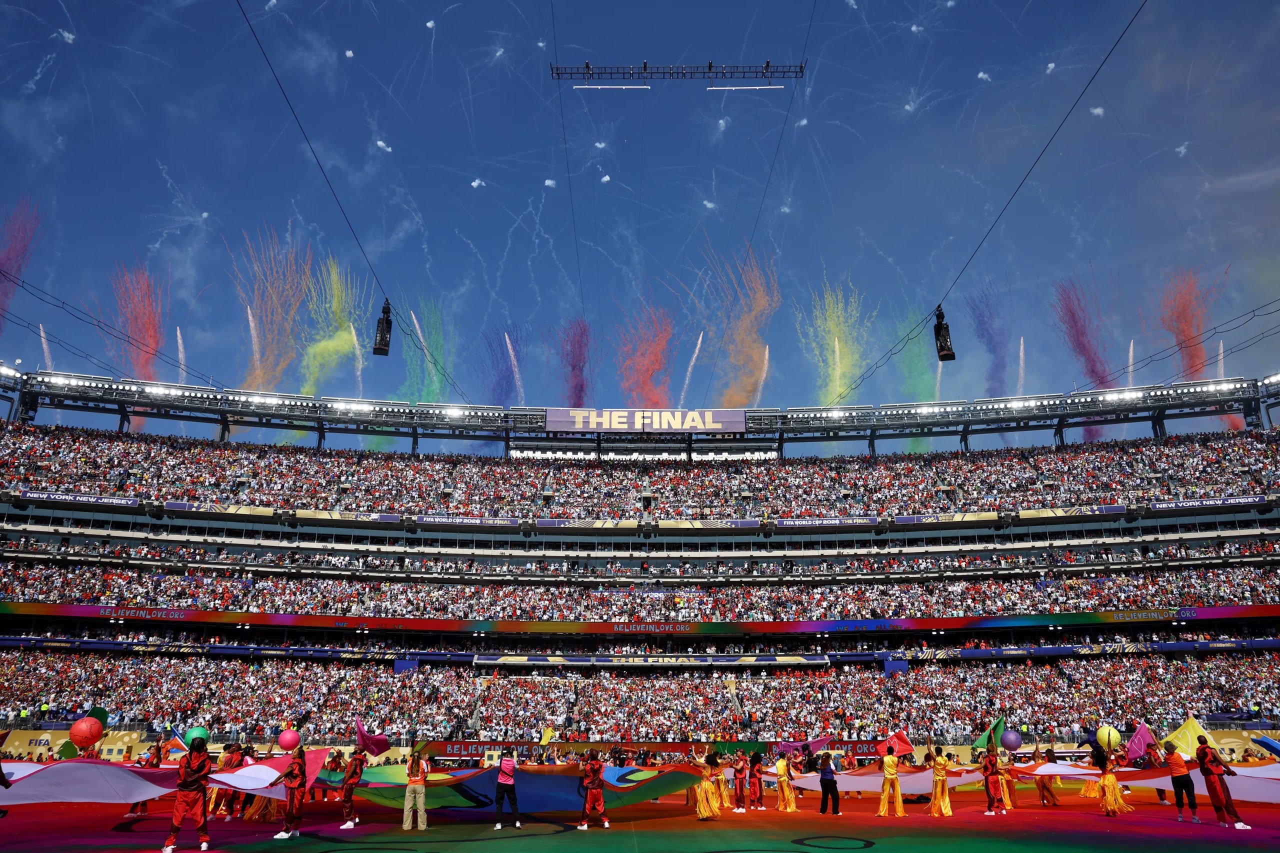 La imponente escenografría del MetLife Stadium (REUTERS/Hannah Mckay)