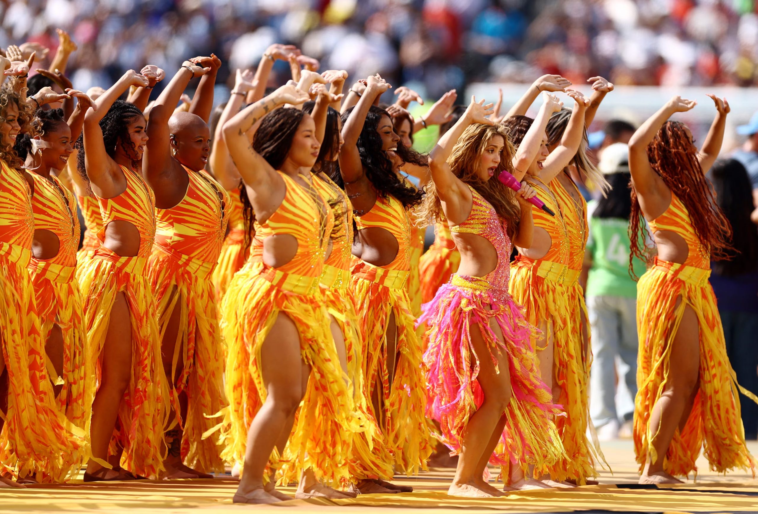 La actuación de Shakira (REUTERS/Lee Smith)
