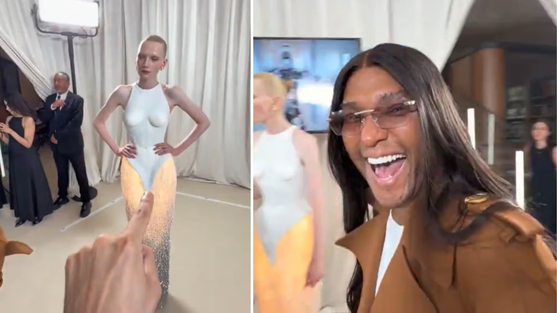 Law Roach reveló que el vestido viajó en un jet privado desde París para que Zendaya pudiera estrenarlo esa misma noche en Londres. (Captura de video/Instagram)