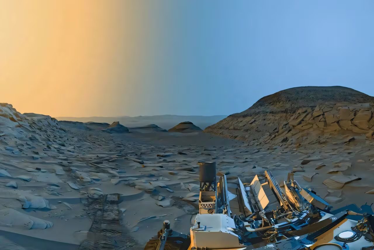 El monte Sharp representa uno de los mayores desafíos para Curiosity, que estudia capas de roca buscando pistas sobre el pasado de Marte (NASA)
