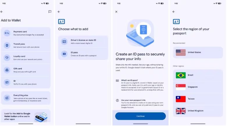 Desde la billetera de Google se pueden agregar identificaciones. (Foto: 9TO5 Google)