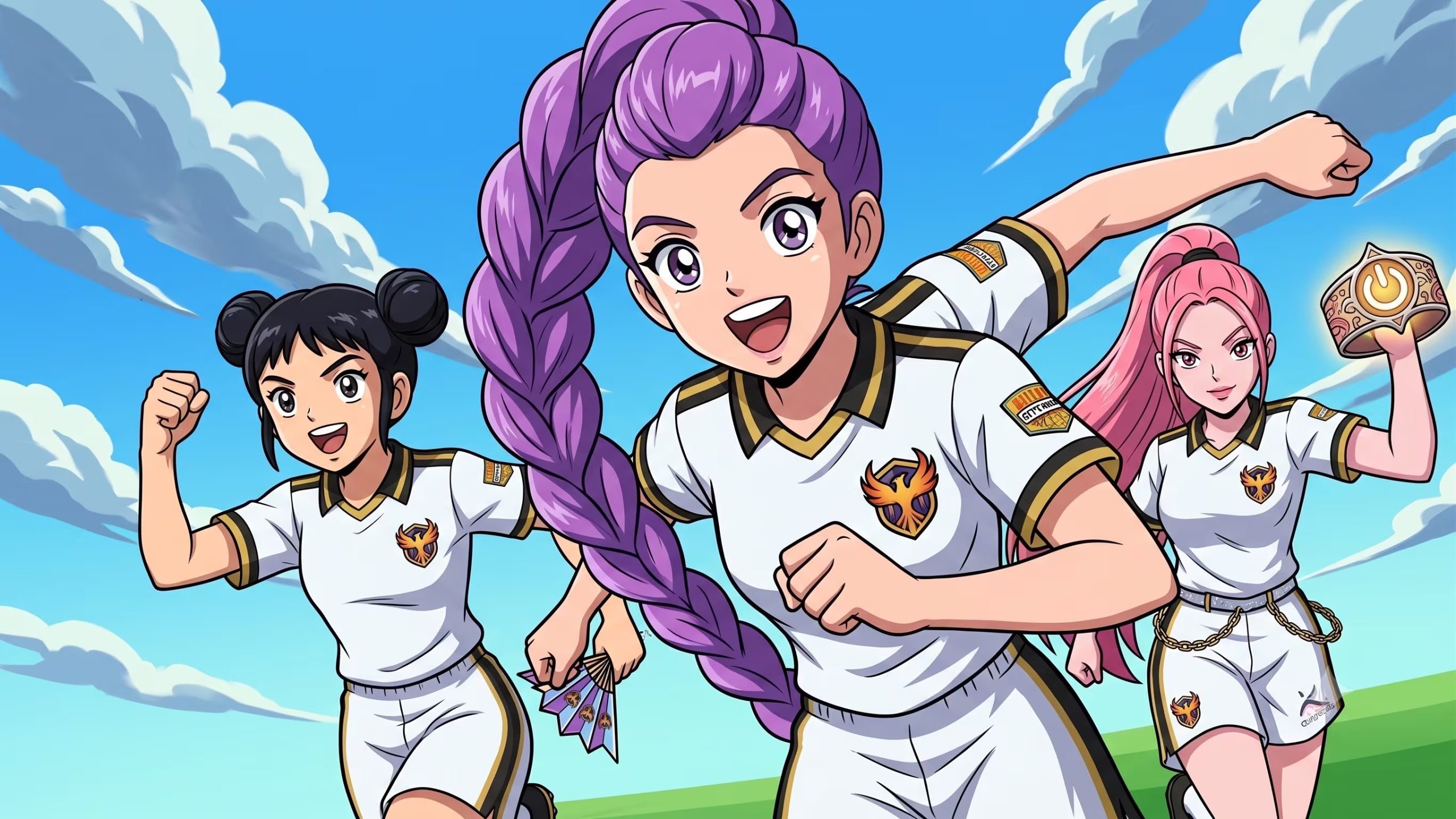 Esta es una representación de Las Guerreras K-pop como Súper Campeonas. (Foto: Gemini)