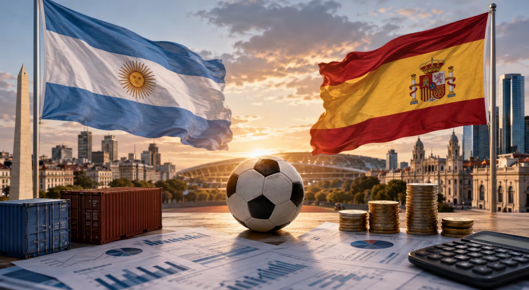 España y Argentina se enfrentan este domingo en la final del Mundial 2026 en el MetLife Stadium (VisualesIA Infobae)