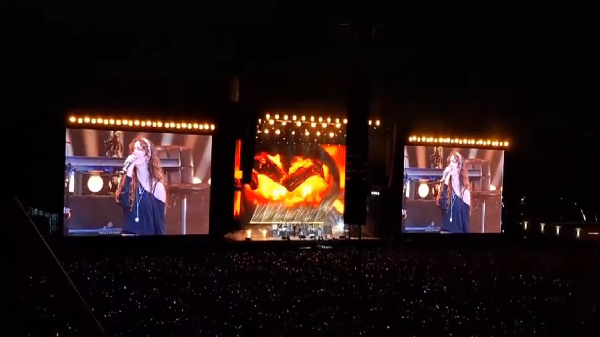 Zoey Hernández, Mariano Herrera y Julián André, hijos de los músicos interpretaron la canción 