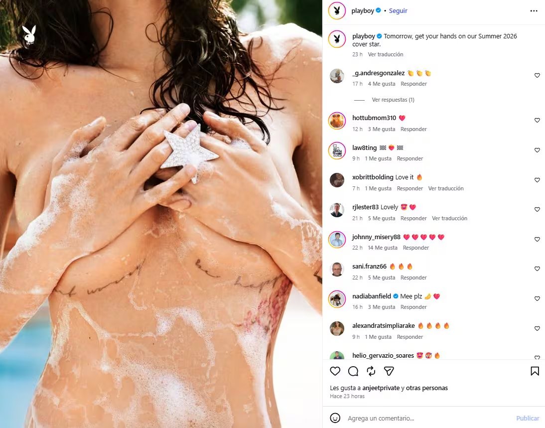 La actriz definió su portada en Playboy como un acto de rebeldía dentro de una institución que describió como muy heterosexual (Instagram/@playboy)