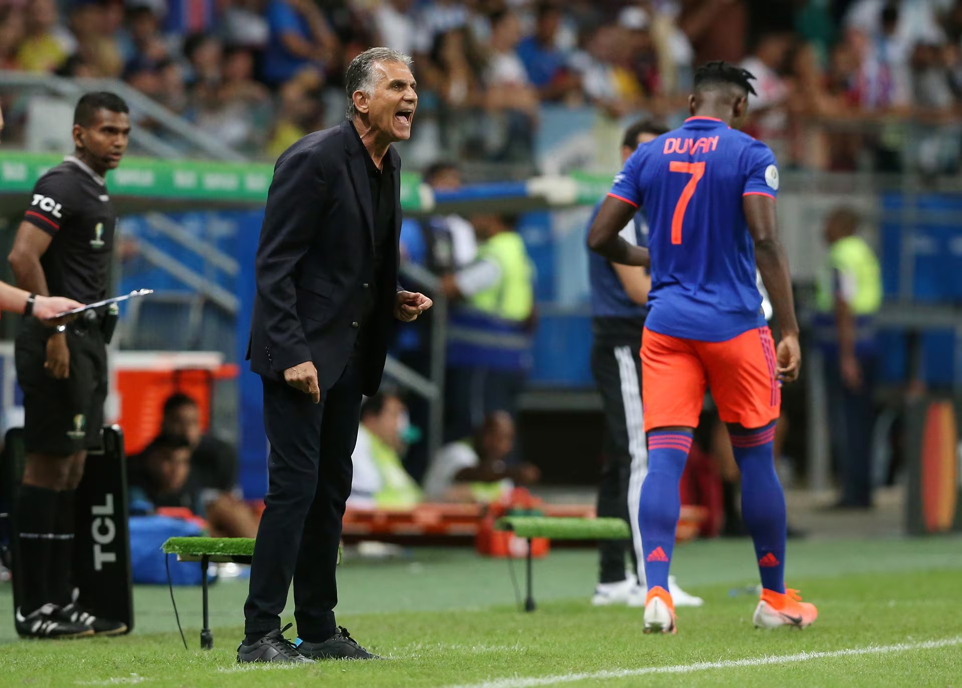 Durante la Copa América de 2019 en Brasil, la Selección Colombia llegó a cuartos de final y cayó ante Chile en penales - crédito Edgard Garrido/REUTERS