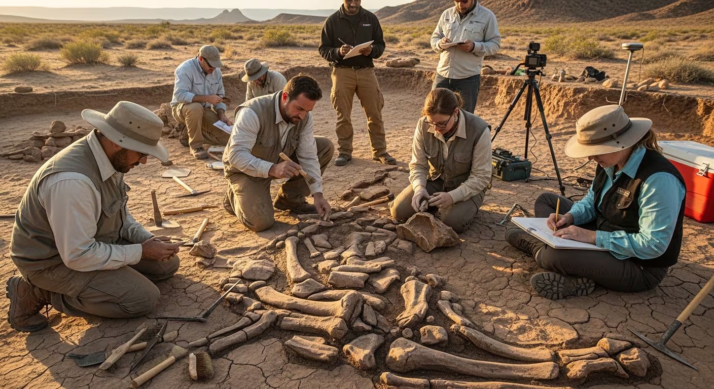 El equipo usó lupas, microscopios digitales y tomografías computarizadas para verificar el origen de cada marca en los fósiles (Imagen Ilustrativa Infobae)