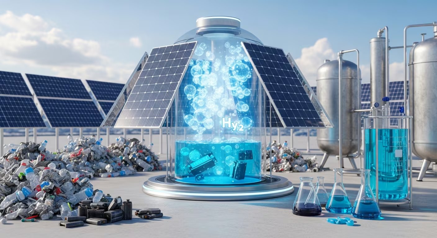 La instalación de un metro cuadrado funcionó fuera del laboratorio y usó solo radiación natural para descomponer materiales sumergidos en agua (Imagen Ilustrativa Infobae)