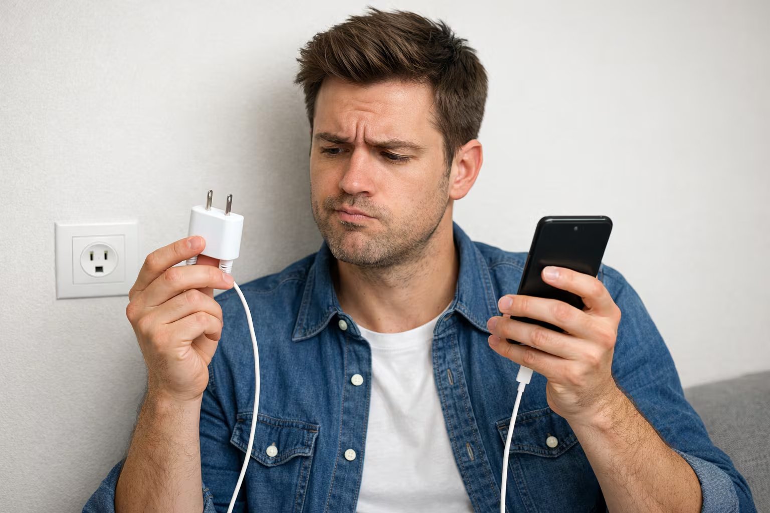 Los cargadores falsos aumentaron desde que Apple y Samsung dejaron de incluirlos con los teléfonos y pueden sobrecalentarse, dañar el dispositivo o provocar accidentes. (Imagen Ilustrativa Infobae)
