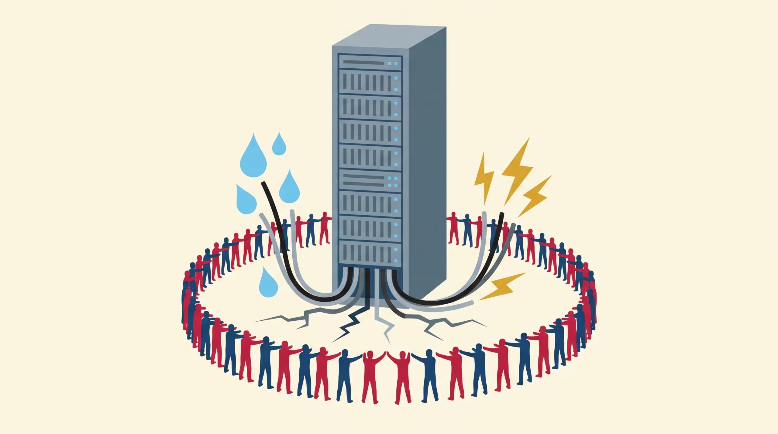 Solo el 14% de los estadounidenses apoyaría la construcción de un centro de datos en su comunidad, según una encuesta de Reuters/Ipsos de junio de 2026 (Imagen Ilustrativa Infobae)