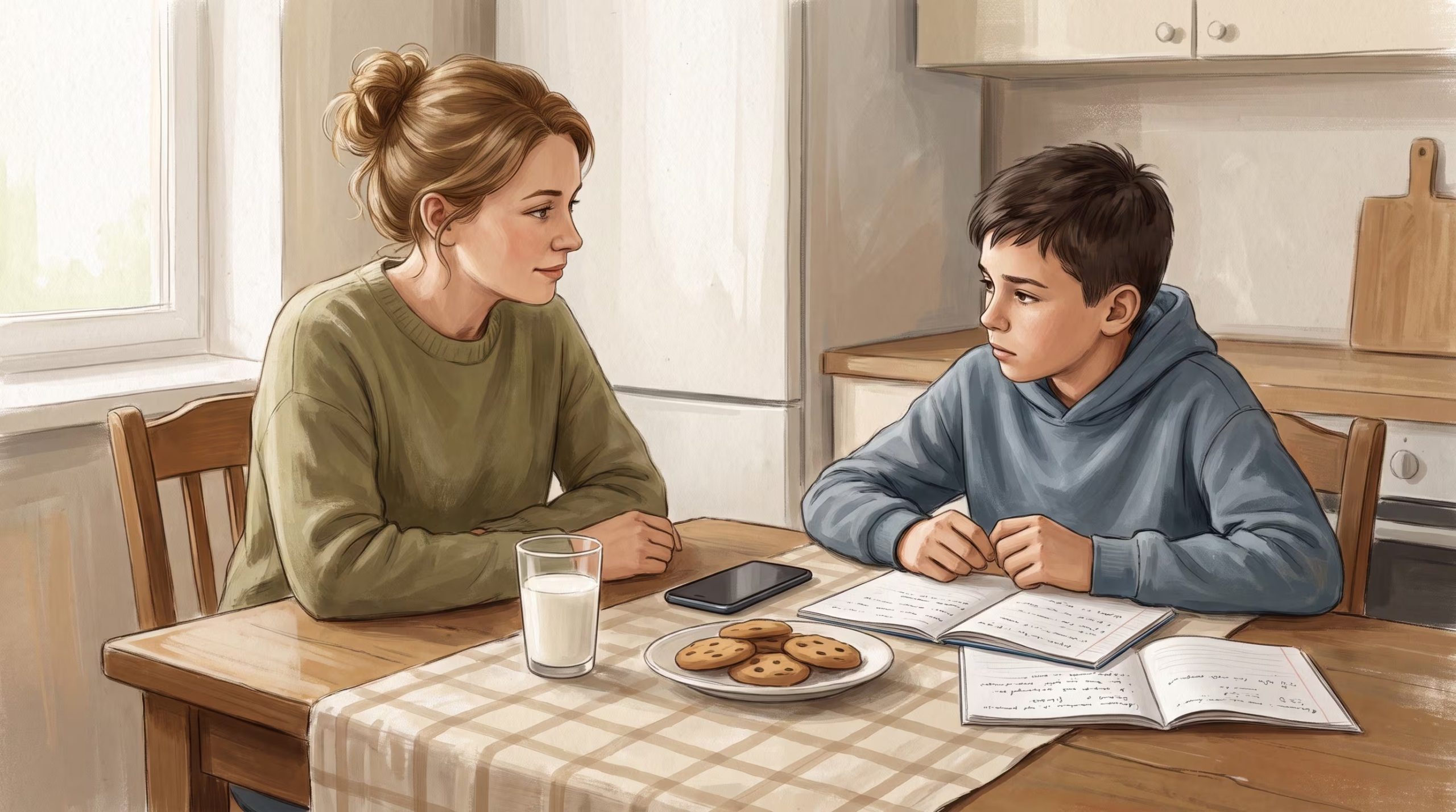 La consejera escolar advirtió que los padres de chicos más pequeños llegan hoy con más información sobre pantallas y más conciencia sobre sus riesgos (Imagen Ilustrativa Infobae)