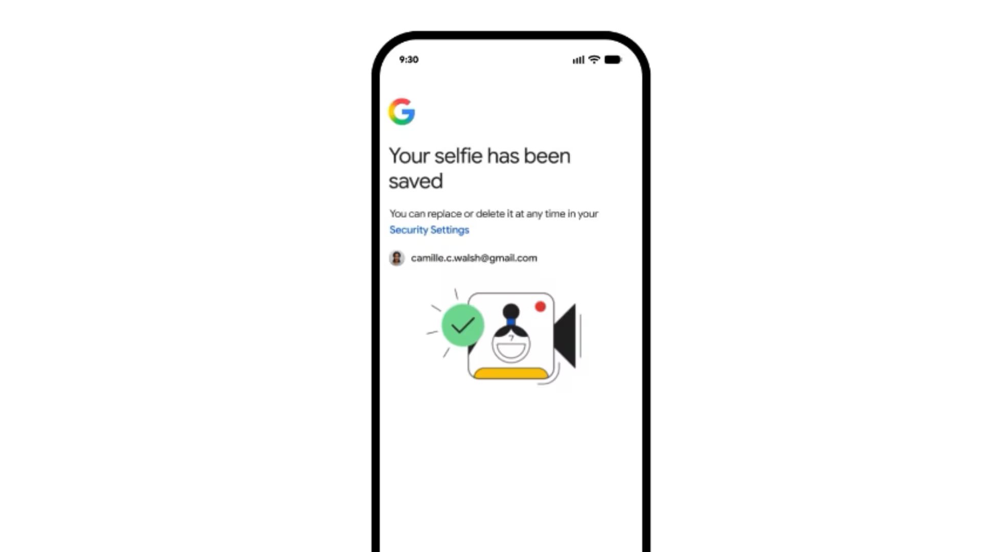 La función utiliza tecnología de detección de vida para evitar fraudes con videos manipulados. (Captura/Google)