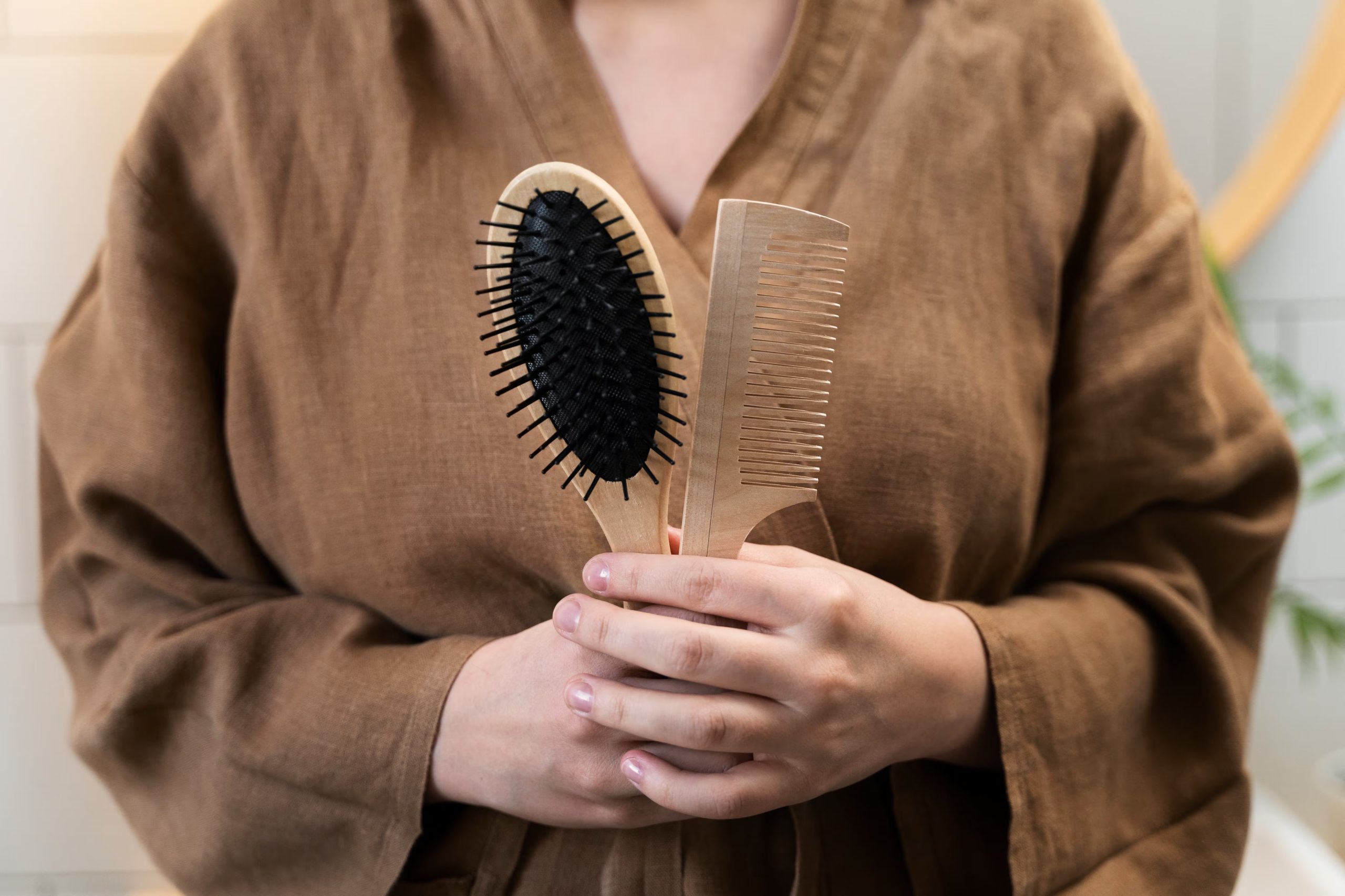 La porosidad, los hábitos de calor y el estado del cuero cabelludo condicionan el cuidado del cabello, y la caída excesiva o la descamación requieren consulta con un dermatólogo o tricólogo (Freepik)