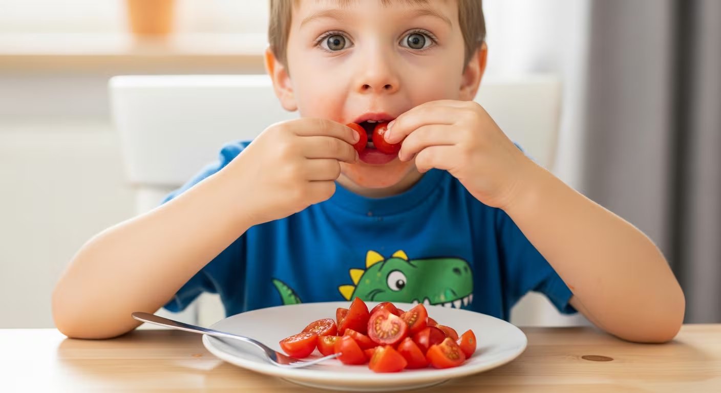 La variedad visible y las porciones listas para comer facilitan que los niños elijan más vegetales. (Imagen Ilustrativa Infobae)