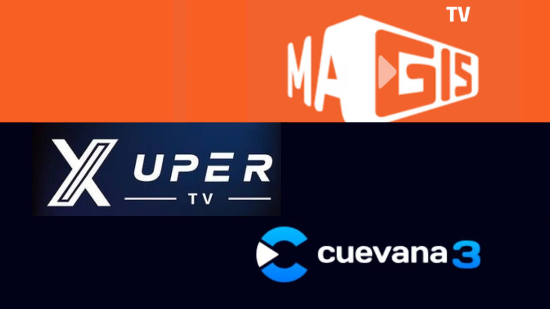 Magis TV, Xuper TV y Cuevana son aplicaciones peligrosas para ver películas. (Fotocomposición Infobae)