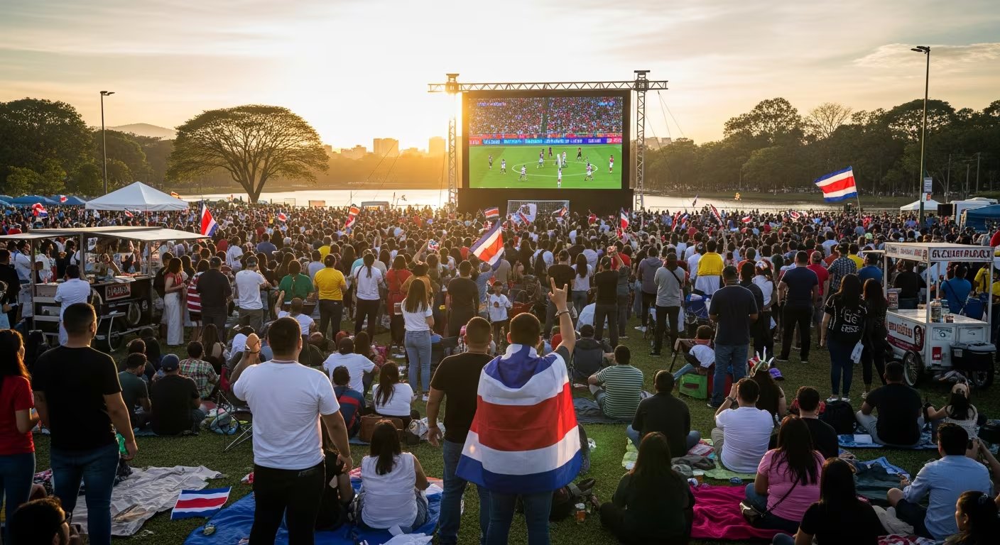 La Sabana albergará el Coca-Cola Fan Fest, donde miles de costarricenses podrán seguir la final del Mundial 2026 en pantallas gigantes. (Imagen Ilustrativa Infobae)
