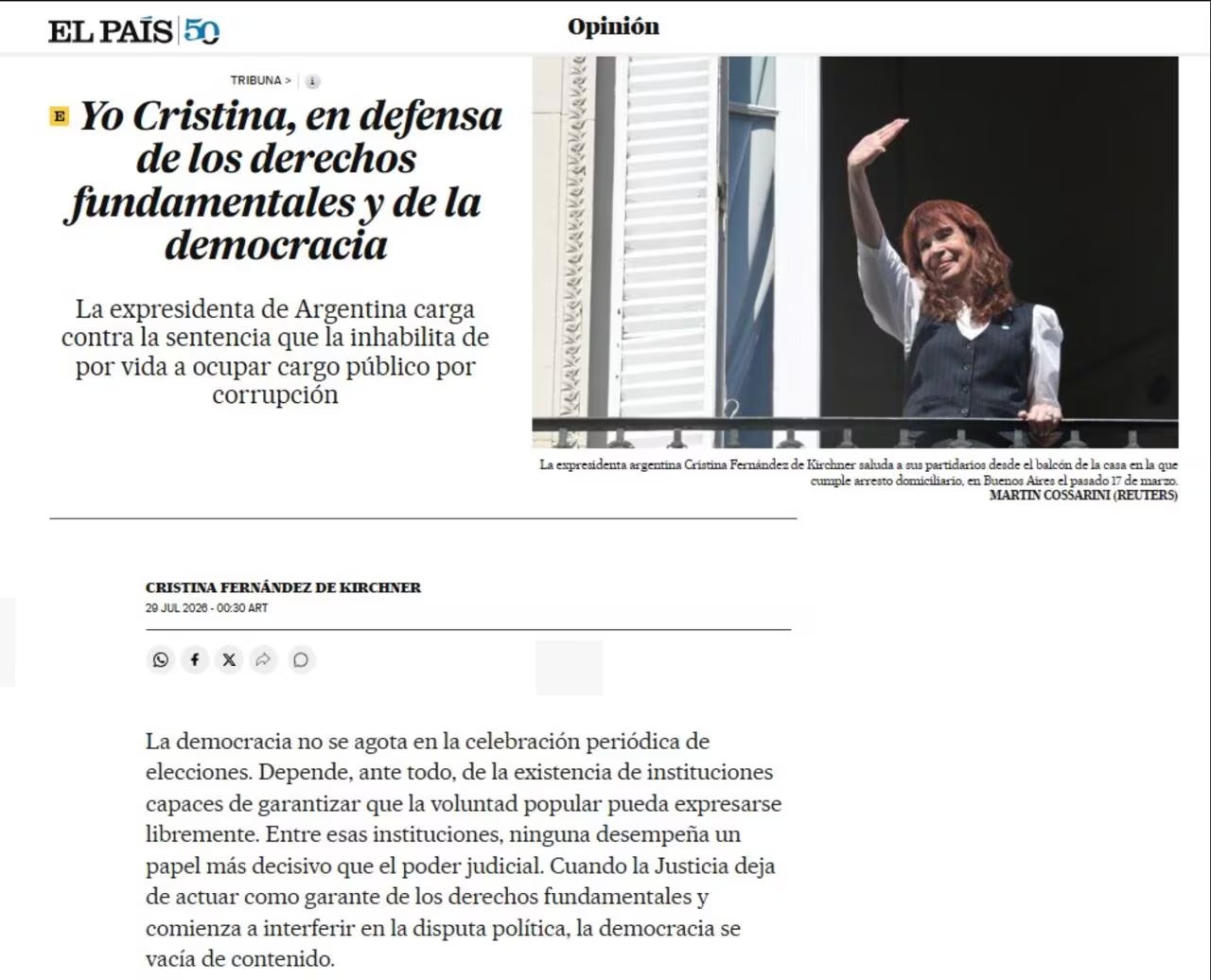 Captura de noticia en El País (Captura de noticia en El País)