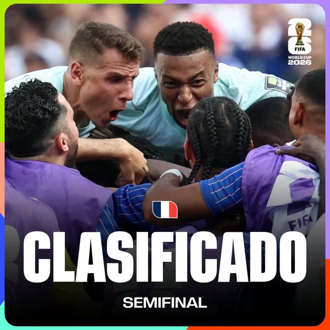 Francia clasificó a las semifinales del Mundial 2026. (FIFA)
