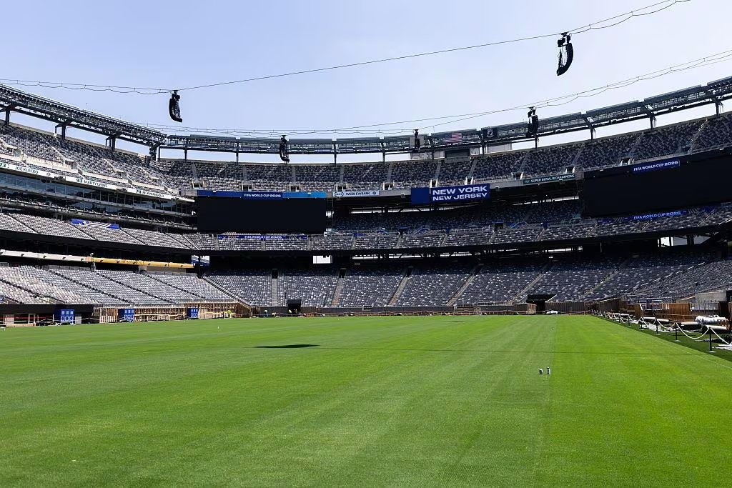 El campo de juego del MetLife Stadium de New Jersey-New York. Allí se jugará la final del Mundial 2026 el domingo 19 de julio (AP)