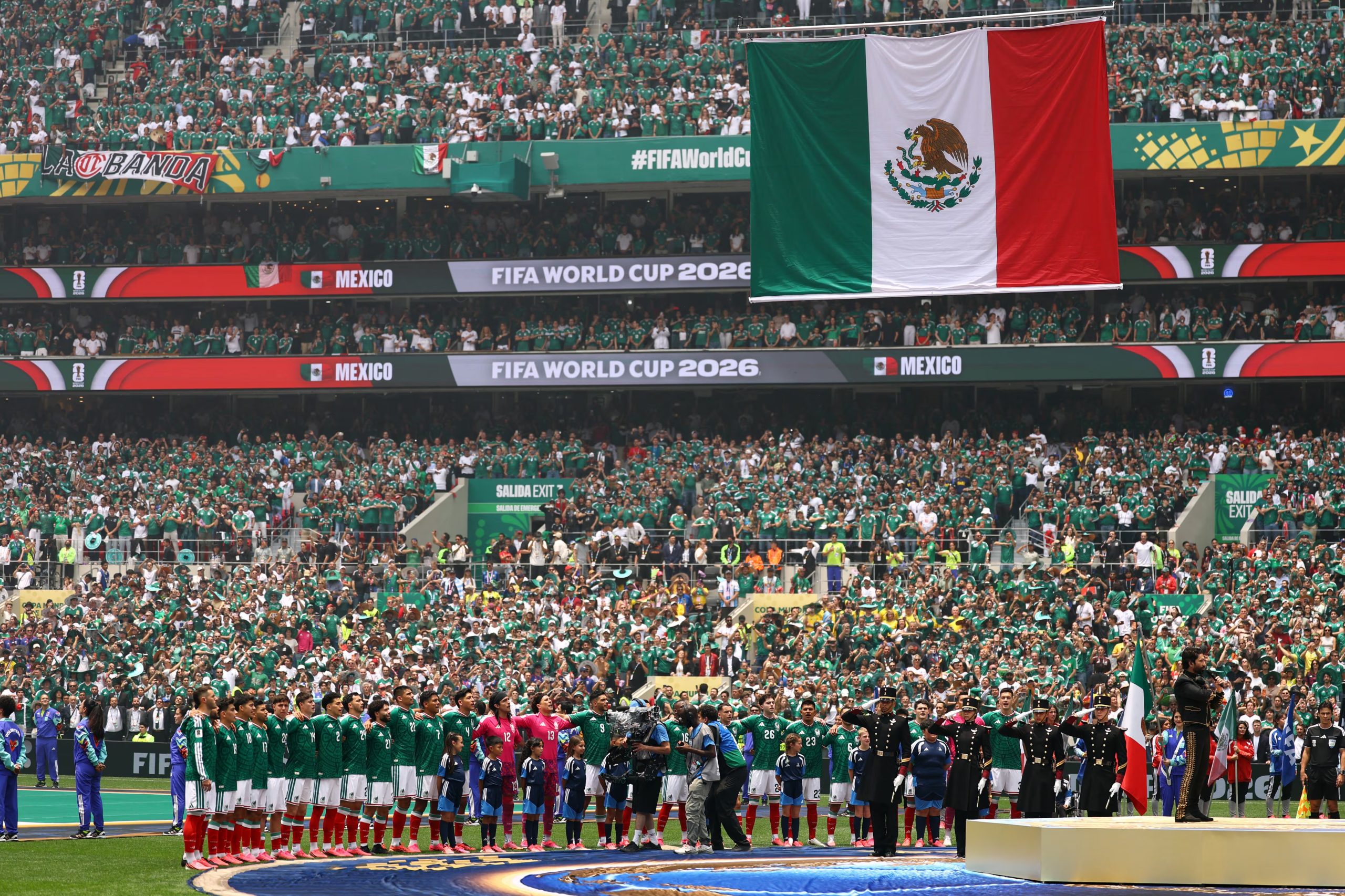 El México vs Inglaterra será el último partido del Mundial 2026 en México y el Azteca se despedirá de su afición tras ser anfitrión en 1970, 1986 y 2026. REUTERS/Kai Pfaffenbach