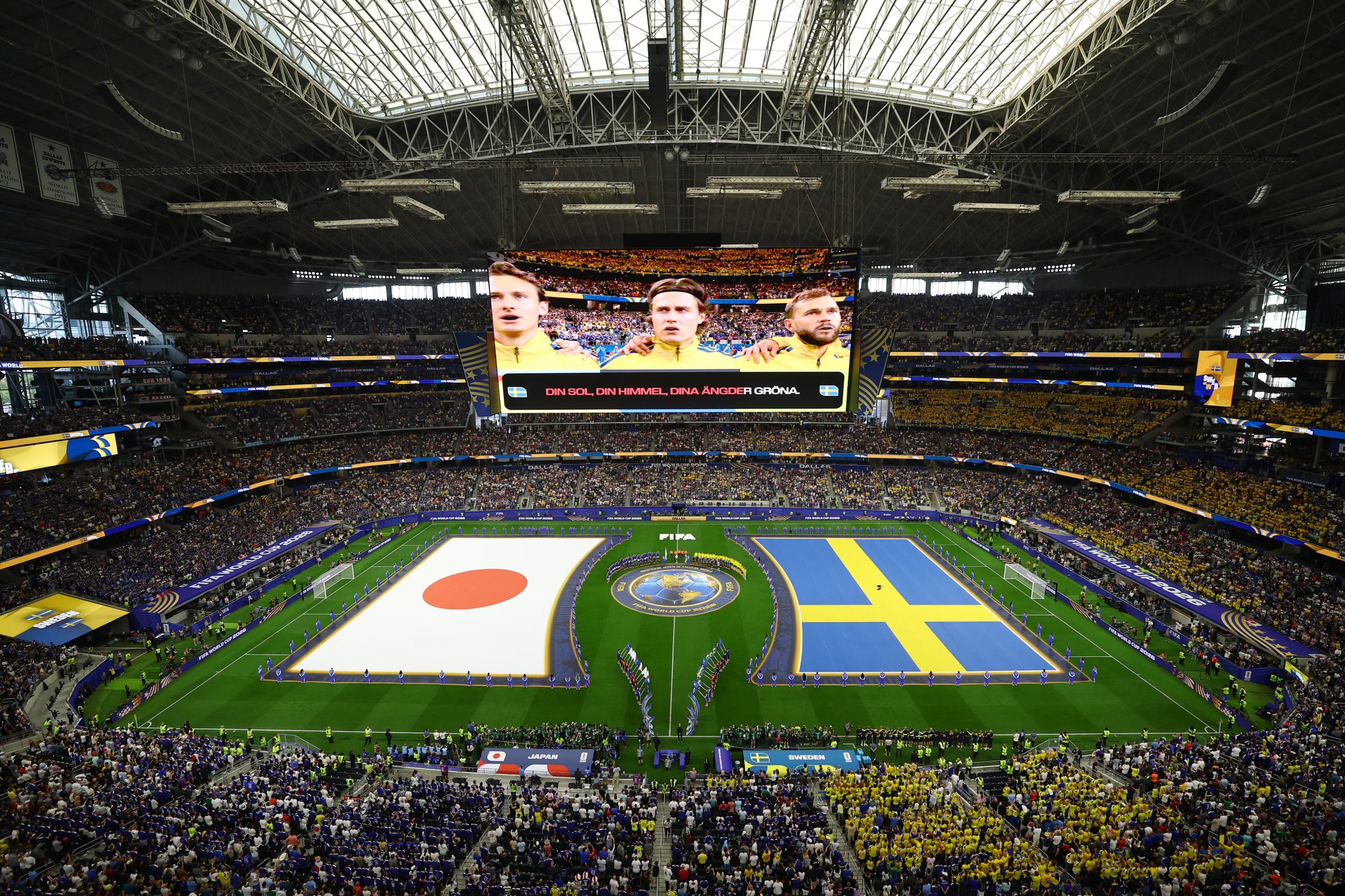El estadio de Dallas en el Japón-Suecia de fase de grupos. (Reuters/Kai Pfaffenbach)