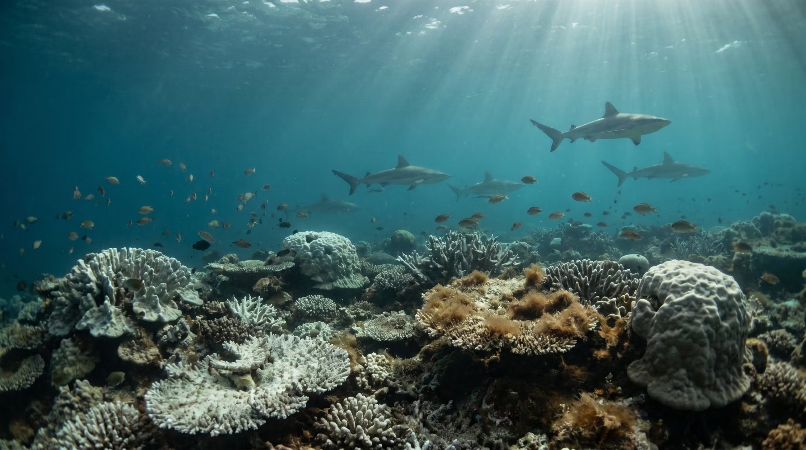 Las olas de calor marinas causan episodios de blanqueamiento de corales, lo que altera ecosistemas y reduce la biodiversidad en los arrecifes (Imagen Ilustrativa Infobae)