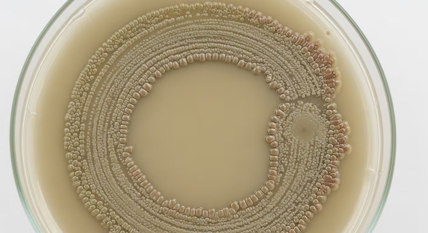 El reloj interno de Bacillus subtilis actuó como regulador de la expresión génica y de la velocidad de expansión de la colonia (Imagen Ilustrativa Infobae)