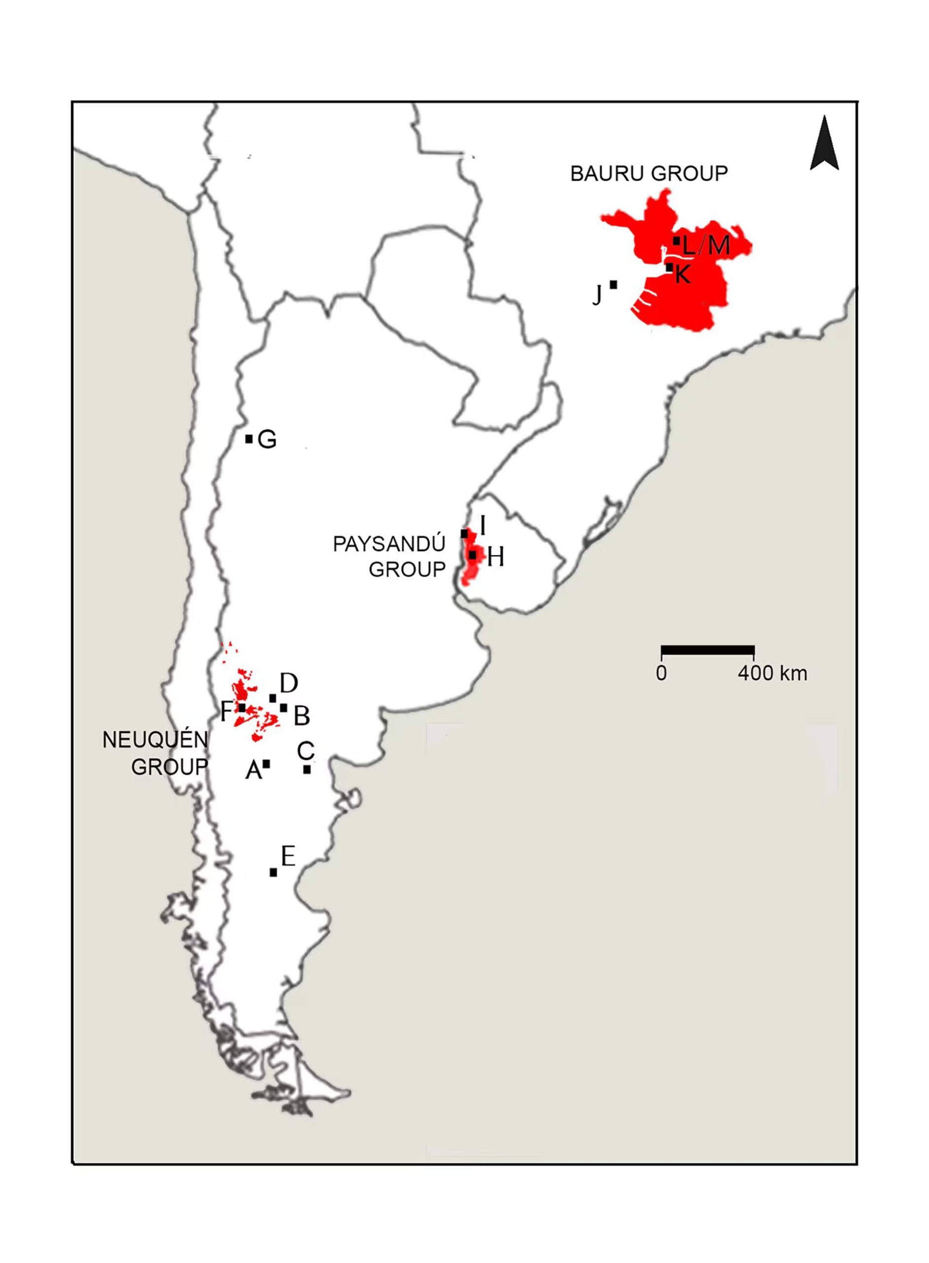 El descubrimiento amplía el registro de dinosaurios en Uruguay, donde hasta ahora solo se conocía al saurópodo Udelartitan celeste (Crédito: Universidad de la República de Uruguay)