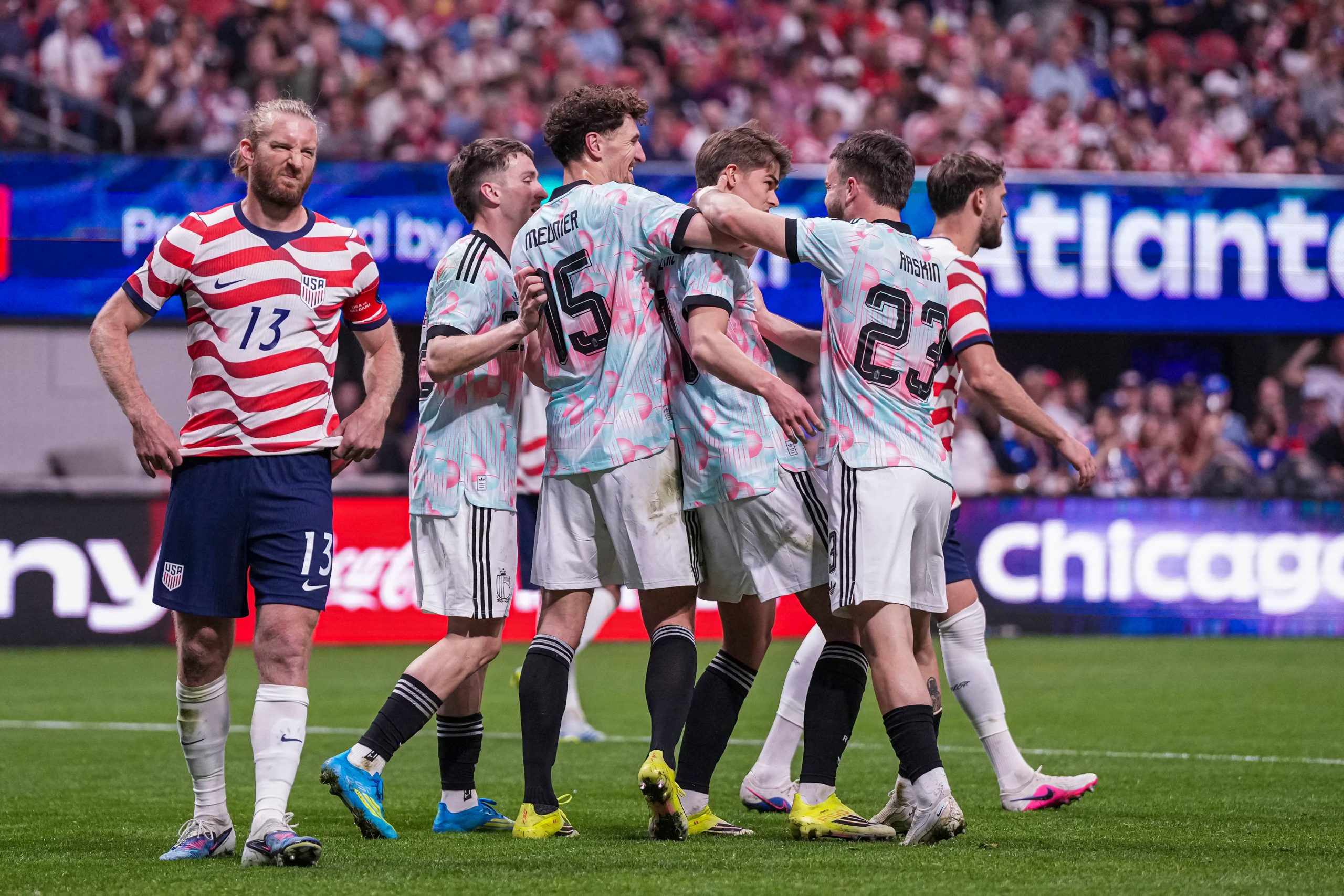 Bélgica goleó a Estados Unidos en Atlanta en un amistoso FIFA en marzo del 2026. - créditos: Dale Zanine-Imagn Images