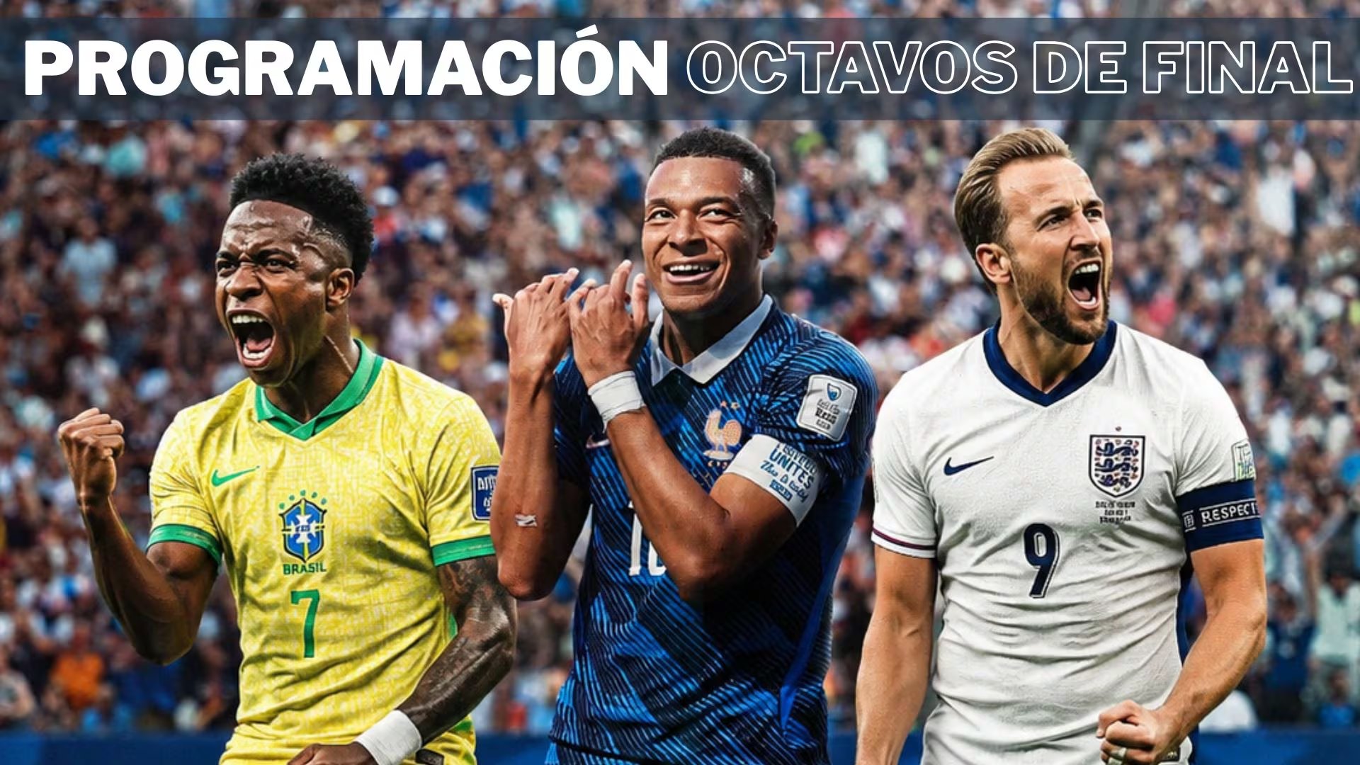 Programación de los octavos de final del Mundial 2026.